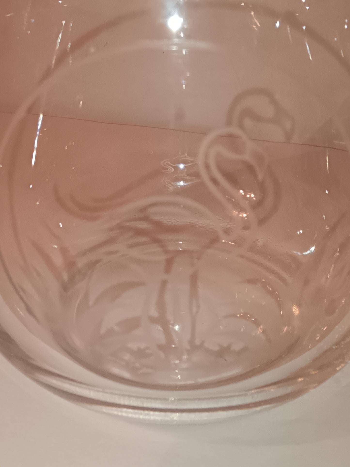 Flamingo Etched Glasses