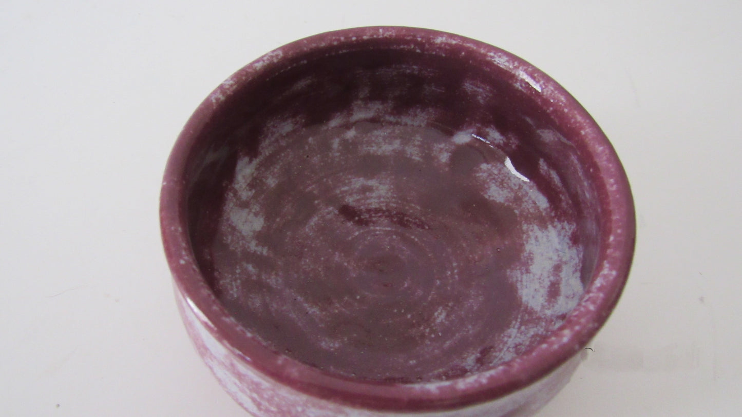 Purple and Blue Ceramic Vessel