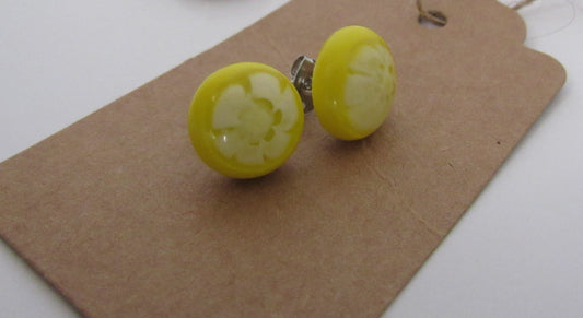 Glass fused earrings