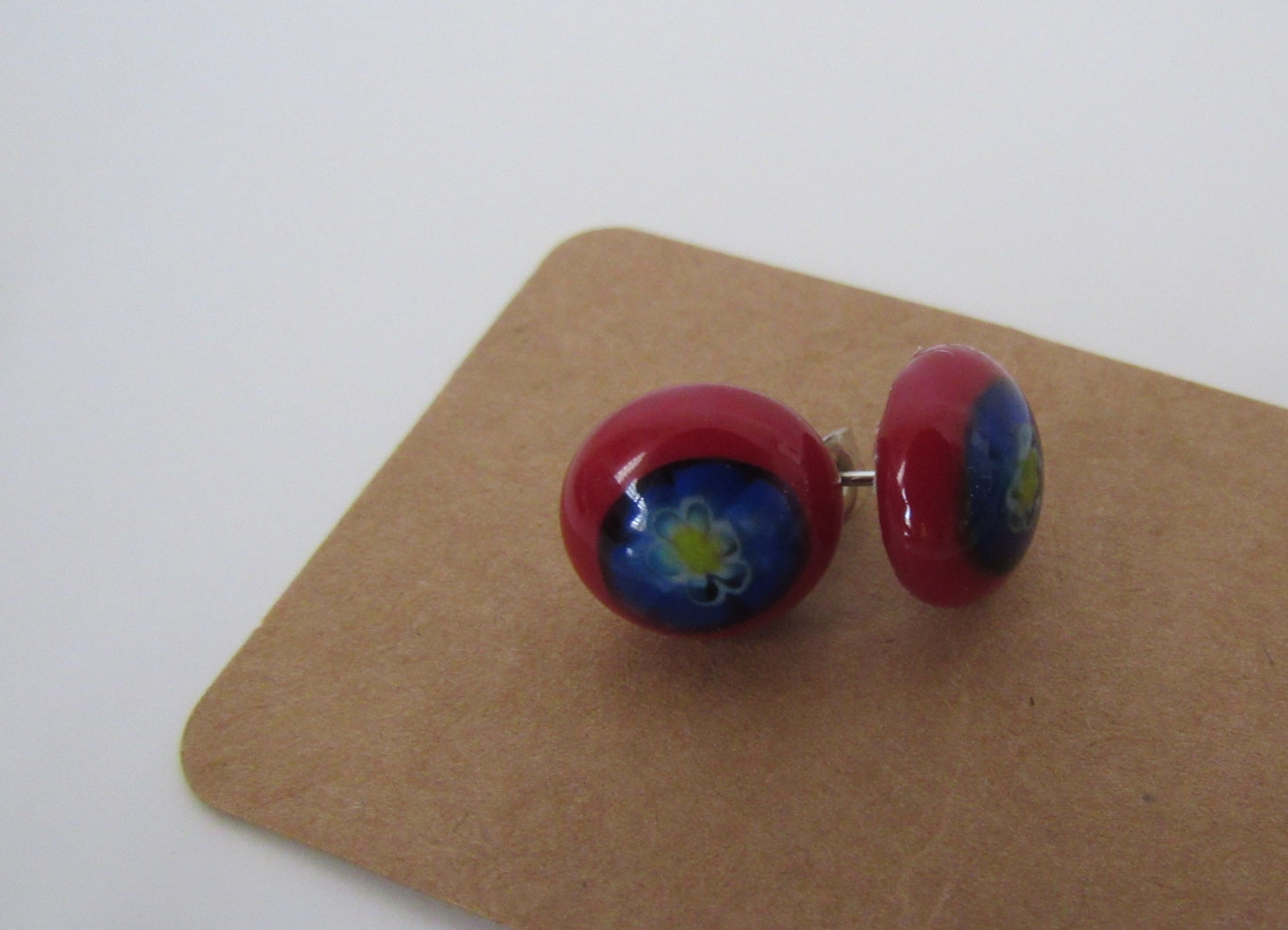 Glass fused earrings